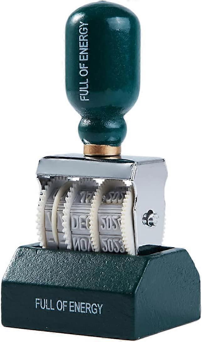 Retro Date Stamp With Handle,Used For Custom Text,Suitable For Office,Photo Album,etc