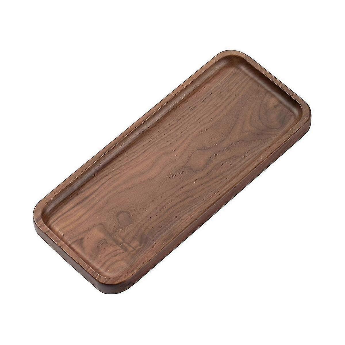 Walnut Serving Tray Solid Wood Small Tray Rectangle Platter Bathroom Tray Dinner Tray Tea Tray Coff