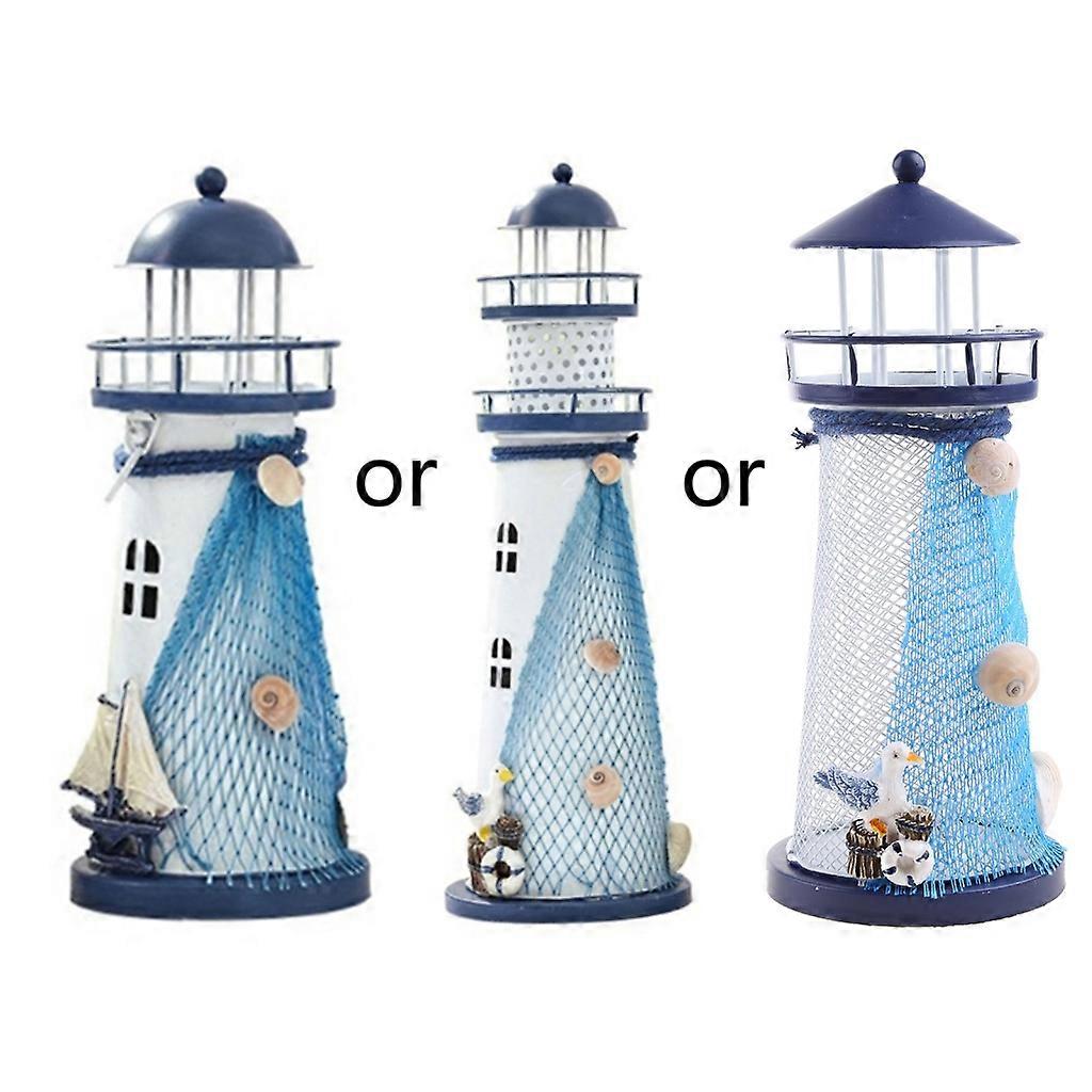 Lighthouse with Color Changing LED Light Battery Powered Lighthouse Lamp
