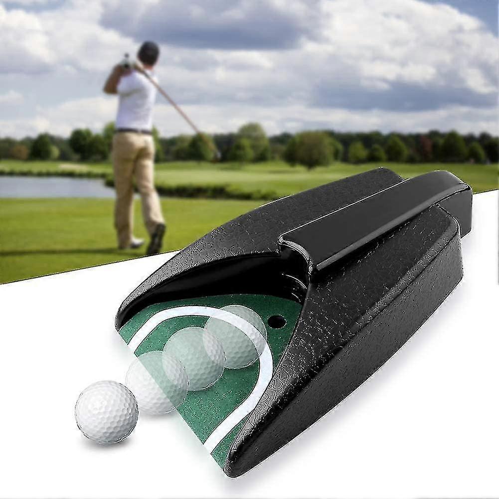 Golf Automatic Putting Cup, Automatic Golf Putter, Golf Ball Returner, Green Golf Putting Machine Ball Returning Aids For Golf Practice Indoor