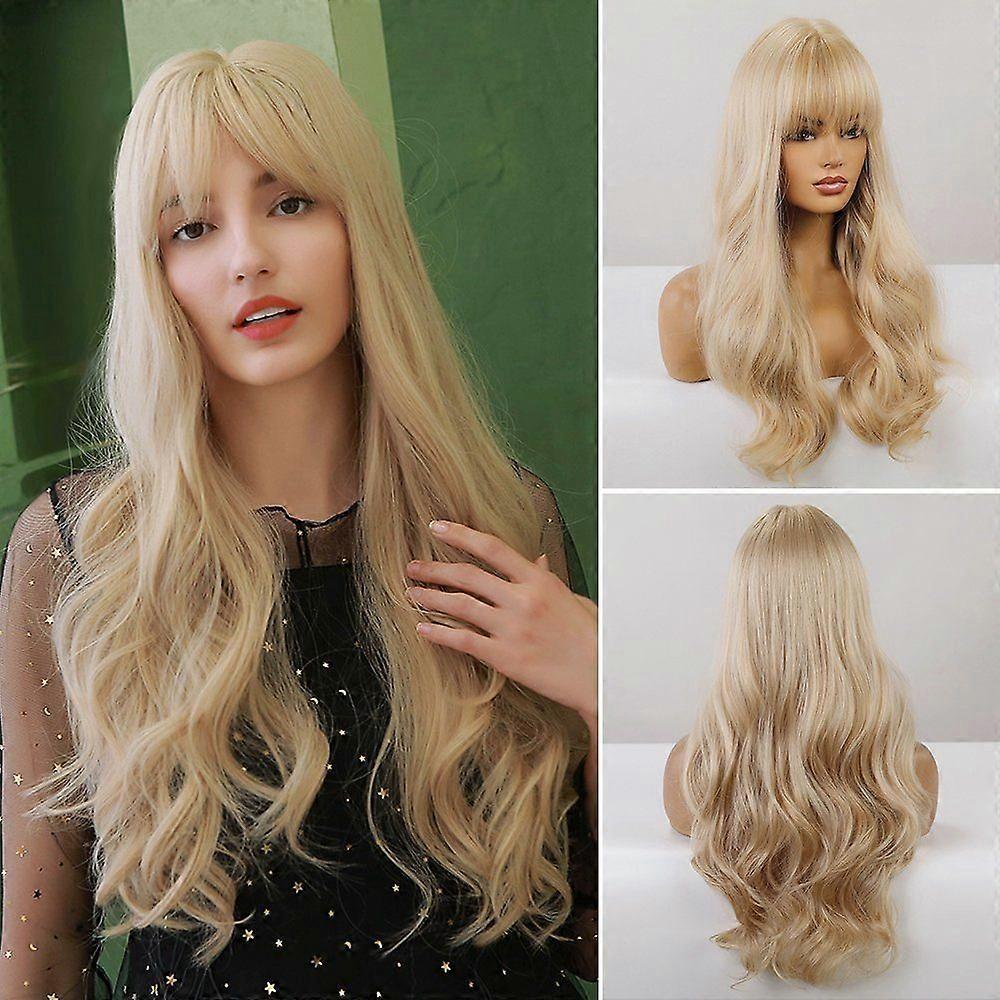 Longue perruque blonde bouclée