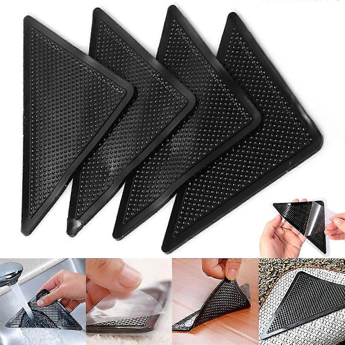 4/8/12/16pcs/set Rug Carpet Mat Grippers Ruggies Anti-slip Reusable Washable Grips