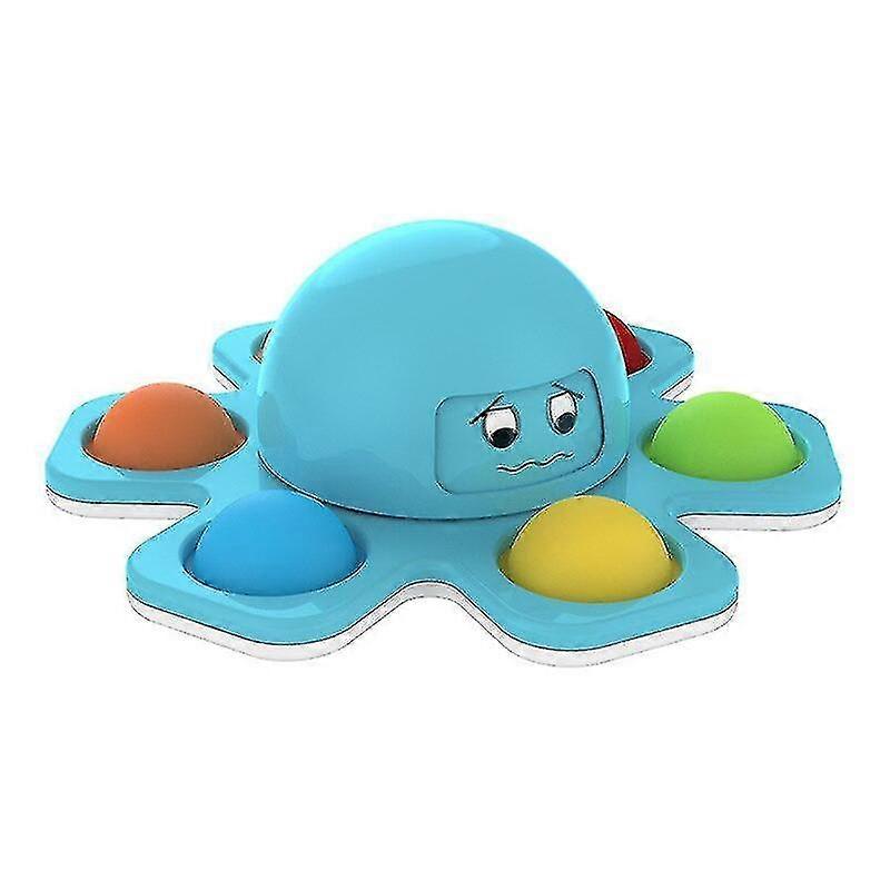 Face Changing Octopus Push Pop Bubble Rotate And Change Hand Spinner For Adhd Anxiety Stress Relief Toys-cl.