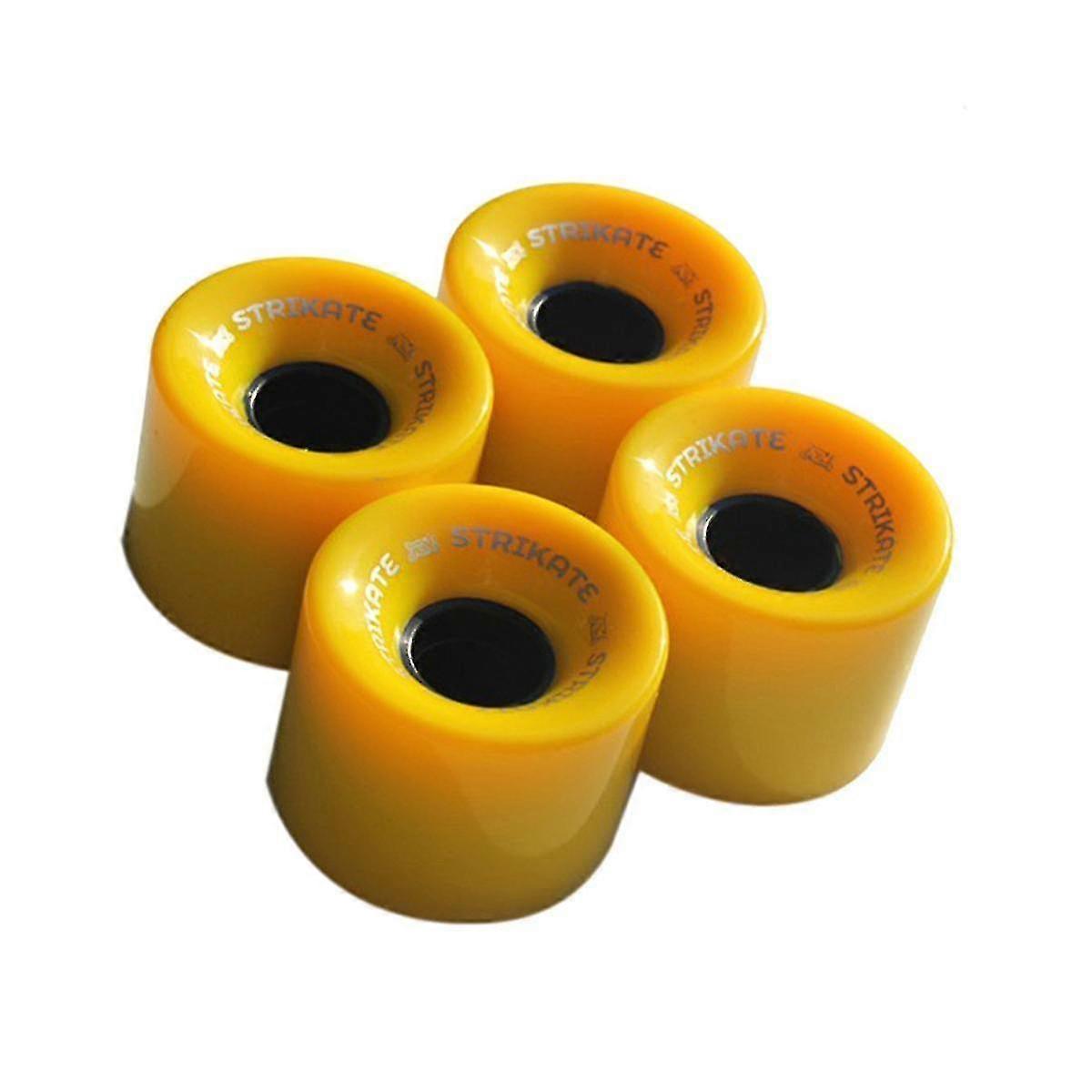 4pcs 60x45mm Cruiser Skateboard Räder PU Räder Long Board Cruiser Räder, gelb
