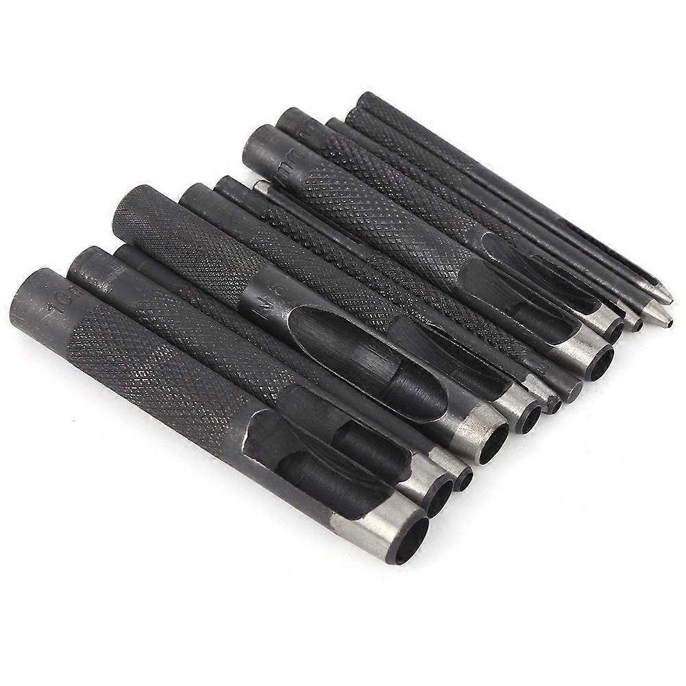 12PCS DIY Hollow Hole Puncher Leather Craft Punch Set Leather Hole Punching Tool1-10mm