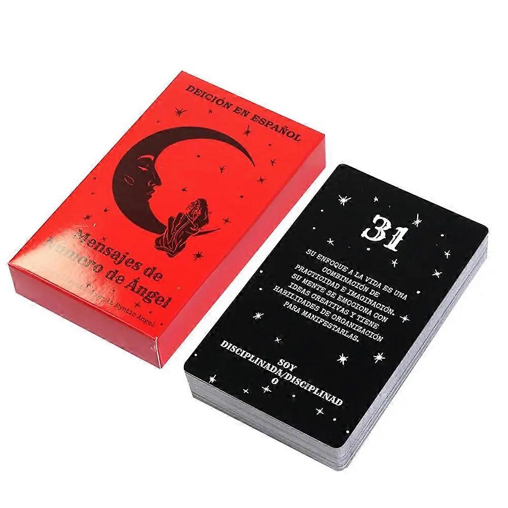 Yeni Melek Numarası Mesajları Tarot Kartları Falcılık Oracle 44 adet kart Kader Kehaneti Tarot Güvertesi Aile Partisi Masa Oyunu