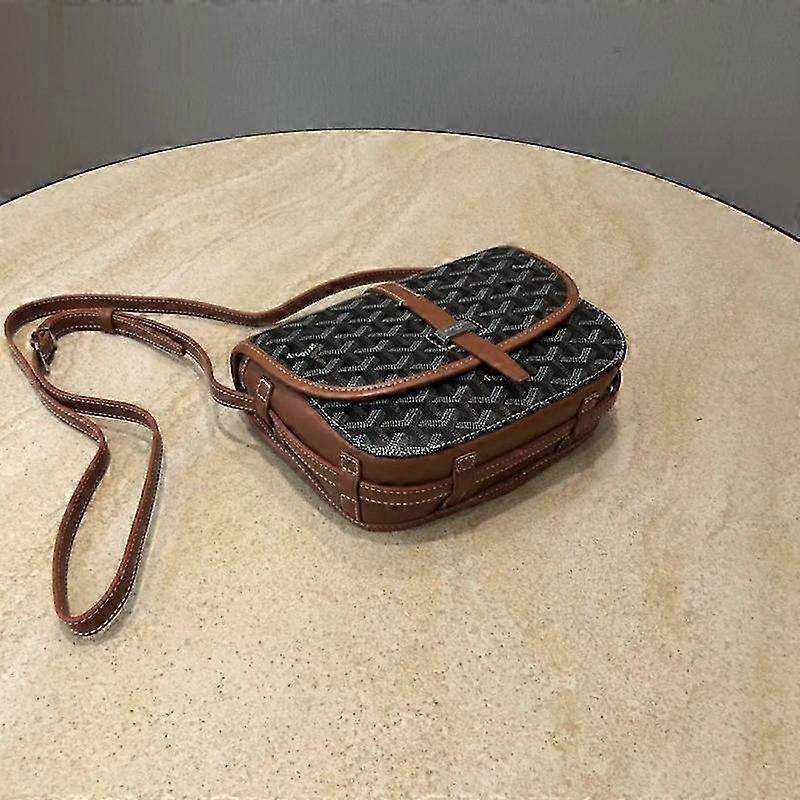 حقيبة كتف نسائية من جلد البولي يوريثان 23.5 * 16 * 7 سم - yyds-جيد