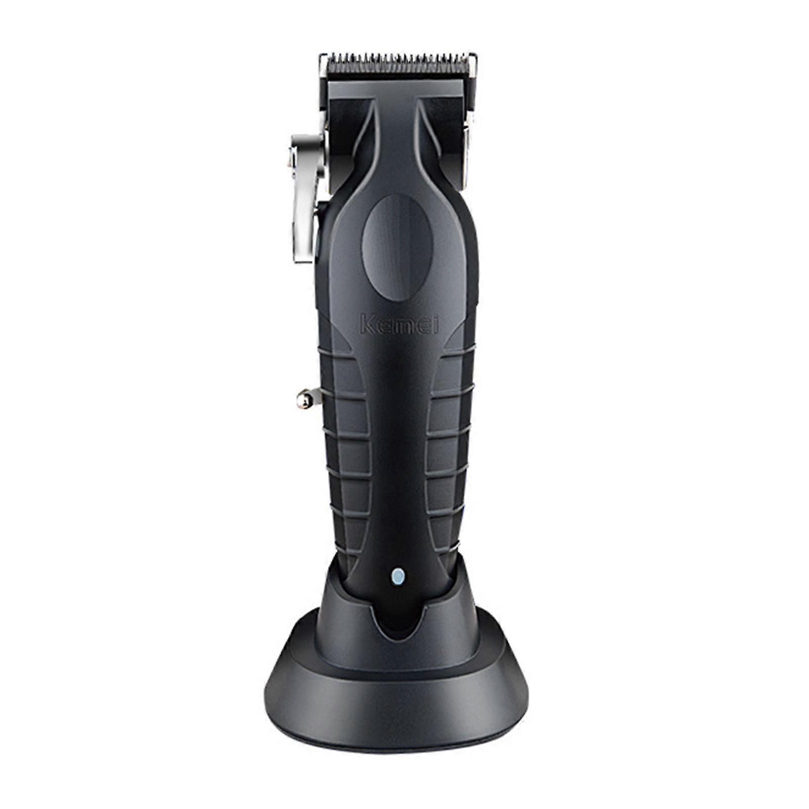 Electric Clipper Push Scissors with Base Jarhead Barbershop Goatee Fade Hair Cutter Baldheaded Men\'s Grooming Tool for Home