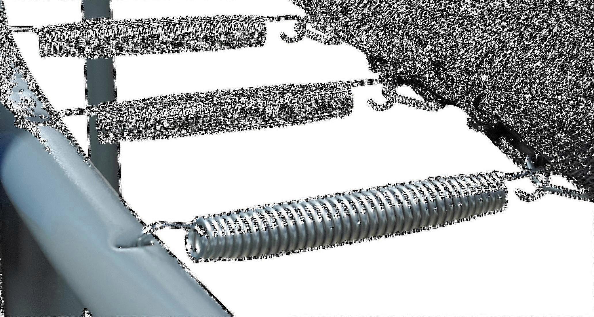Set Of 15 Trampoline Replacement Springs, Heavy-duty Galvanised, Different Sizes High-quality