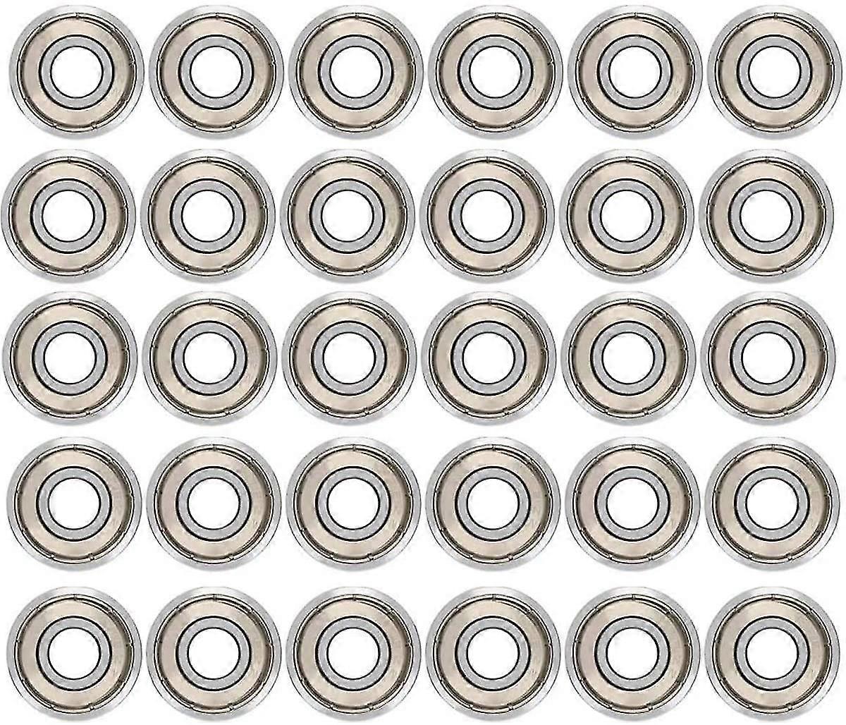 30pcs 608zz מיסבים כדוריים, מתכת כפולה מגוככת מסבים מסבים כדור איכותי מיסבים עבור סקייטבורד, לוח ארוך