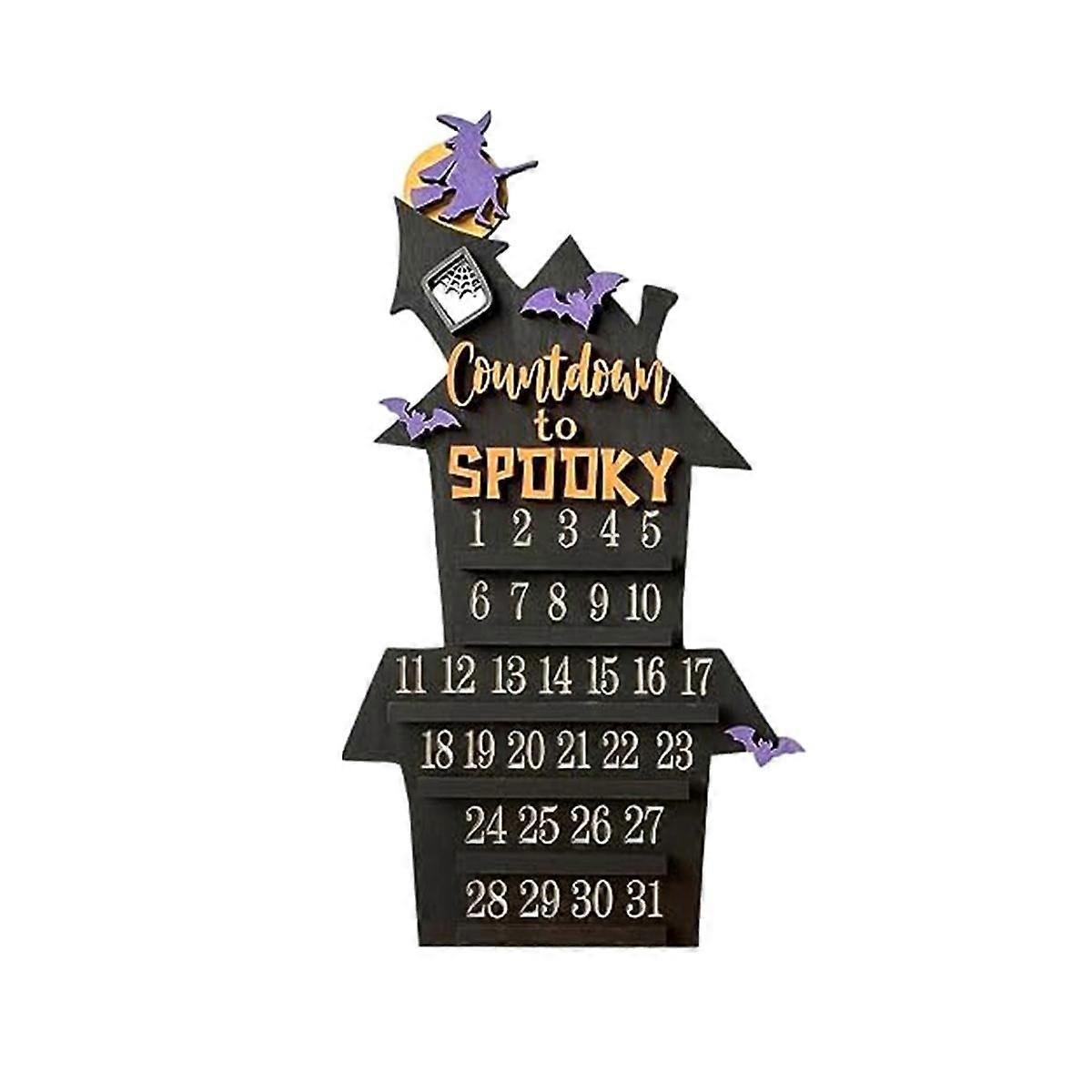 Halloween Countdown Calendar, Halloween Countdown Coffin Modeling Calendar, Halloween DIY Countdown