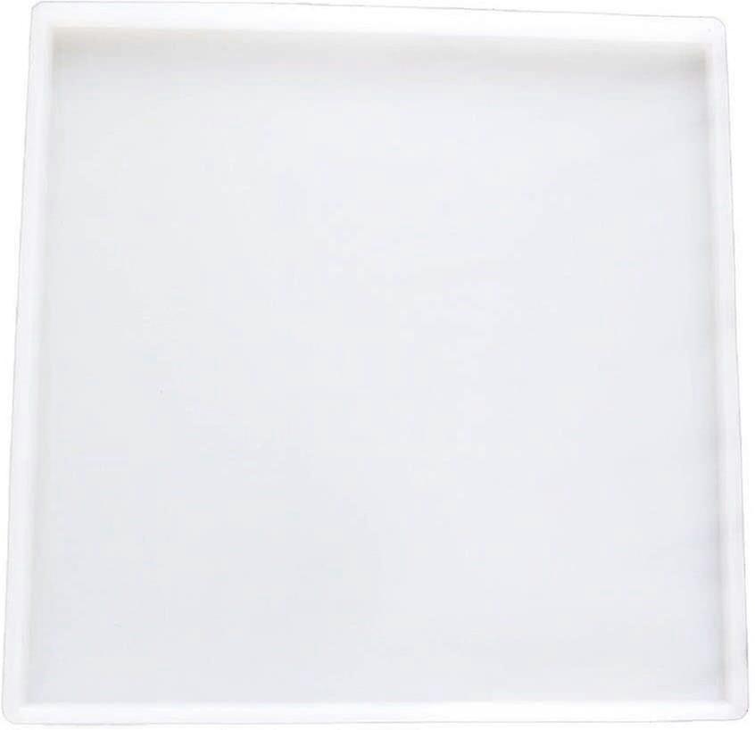 Large Thickened Rectangular Spar Silicone Mold For Diy Making Artificial Onyx Tray 25x25cm