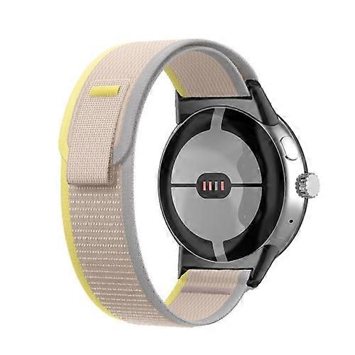 For Google Pixel Watch Loop Black Connector Nylon Watch Band