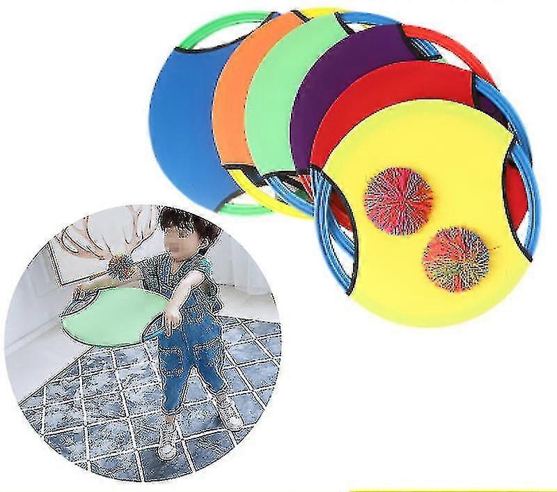 Children's Bouncy Ball Elastic Ring Outdoor Fun Sports Toy Throwing Ball Fun Game Activity Toy Beach Garden