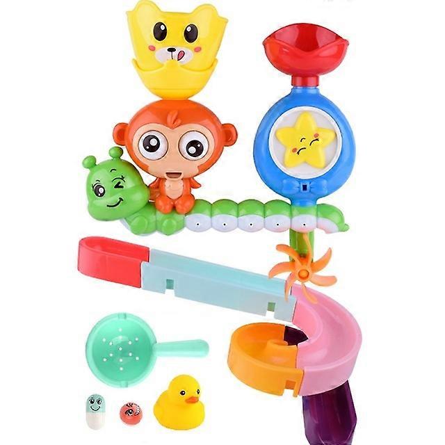 Kids  Bath toys cute monkey sucker turn around baby bath sprinkler sprinkler bathroom toys