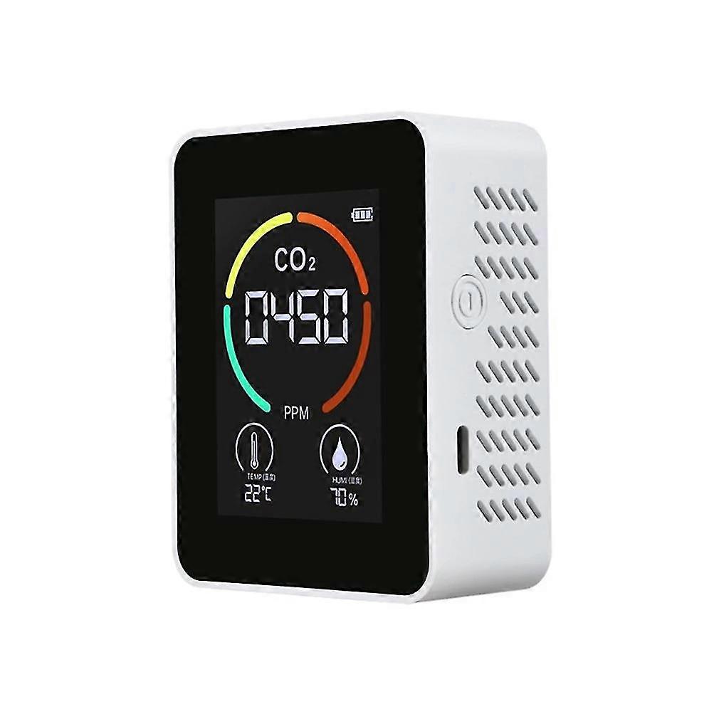 Indoor Co2 Sensor Co2 Meter Digital Air Detector Intelligent Air Quality Analyzer Household Air Pollution Gas Analyzer Detector