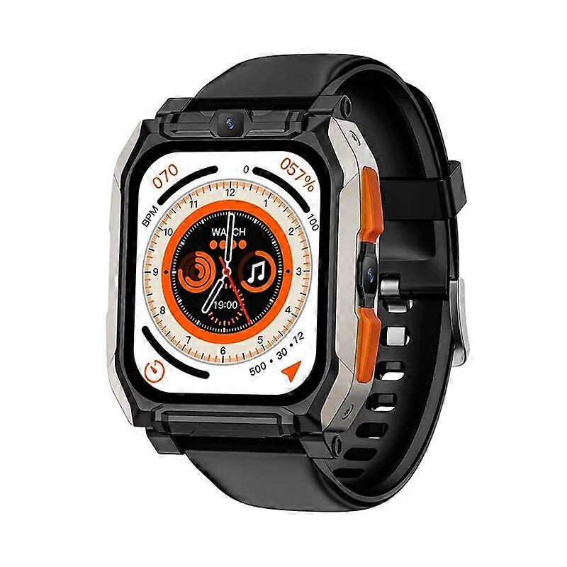 5MP HD Dual Camera Smart Watch Para Google Youtube NOVO T3 GPS WIFI Posição Tiktok Call 4G Net Sim Card Android 9 Smartwatch