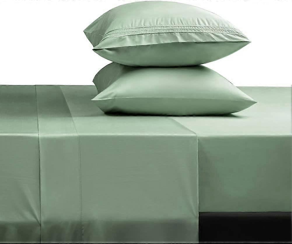 Bed Sheet Set Super Soft Microfiber 1800 Thread Count Luxury Egyptian Sheets 16-Inch Deep PocketWrinkle-3 Piece ( Sage, Twin)