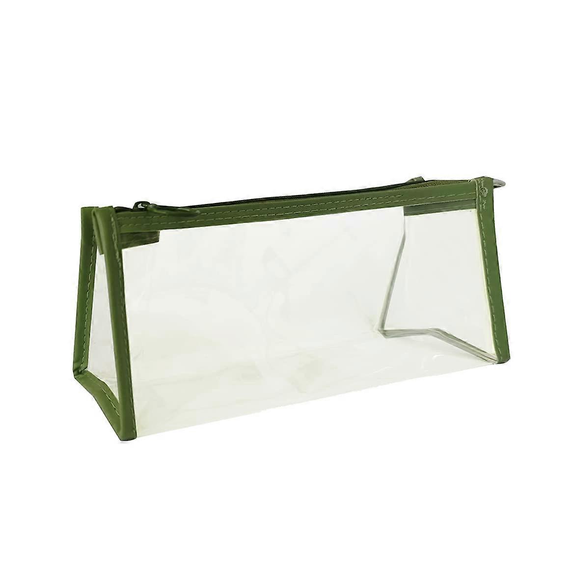 Clear Pencil Case See Through Pencil Case (Green)