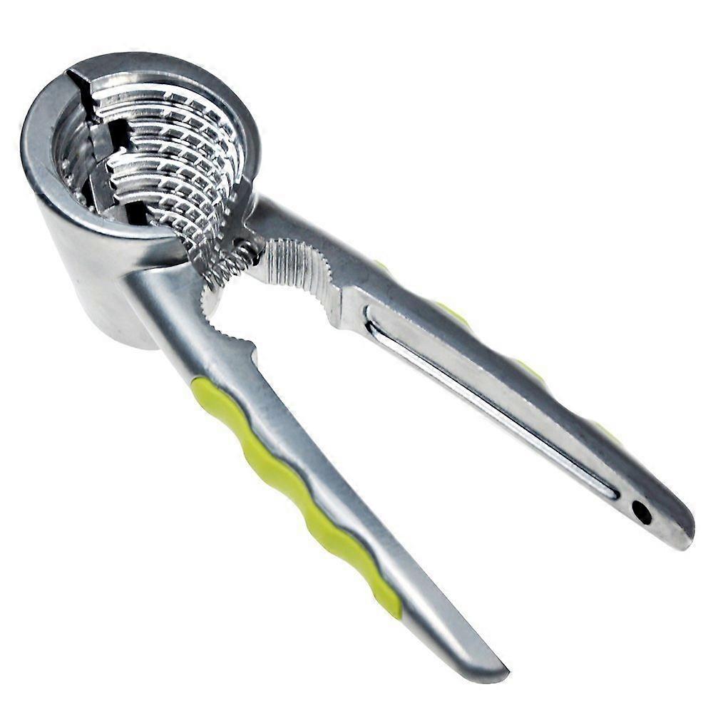 Nutcracker with non-slip silicone handle for pecans, walnuts, almonds, hazelnuts and pistachios