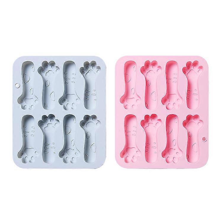 2 Pack Cat Claw Cookie Chocolate Mold Silicone Mold