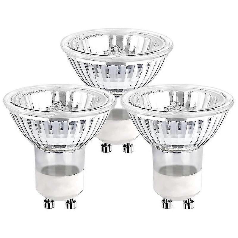 Gu10 Halogen Bulbs 35w Dimmable, 220v Gu10 Halogen Spotlight Bulbs 2 Pin,400 Lm,2800k Warm Withe3pcs, White