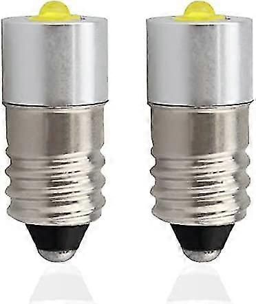 E10 Replacement High Power Led Torch Bulb 6-24v,3w 200lm, 2 Pack (e10 Warm White)