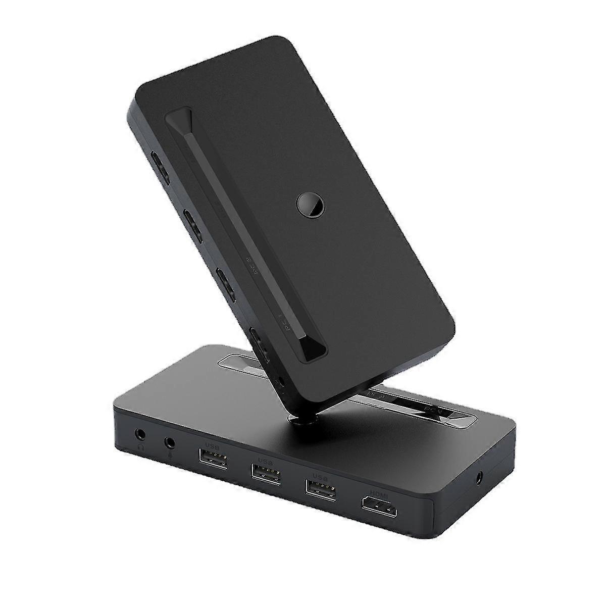 4 In1 Out 4k Video Kvm Switch Usb Mouse Keyboard Printing -compatible Sharing Usb Hub