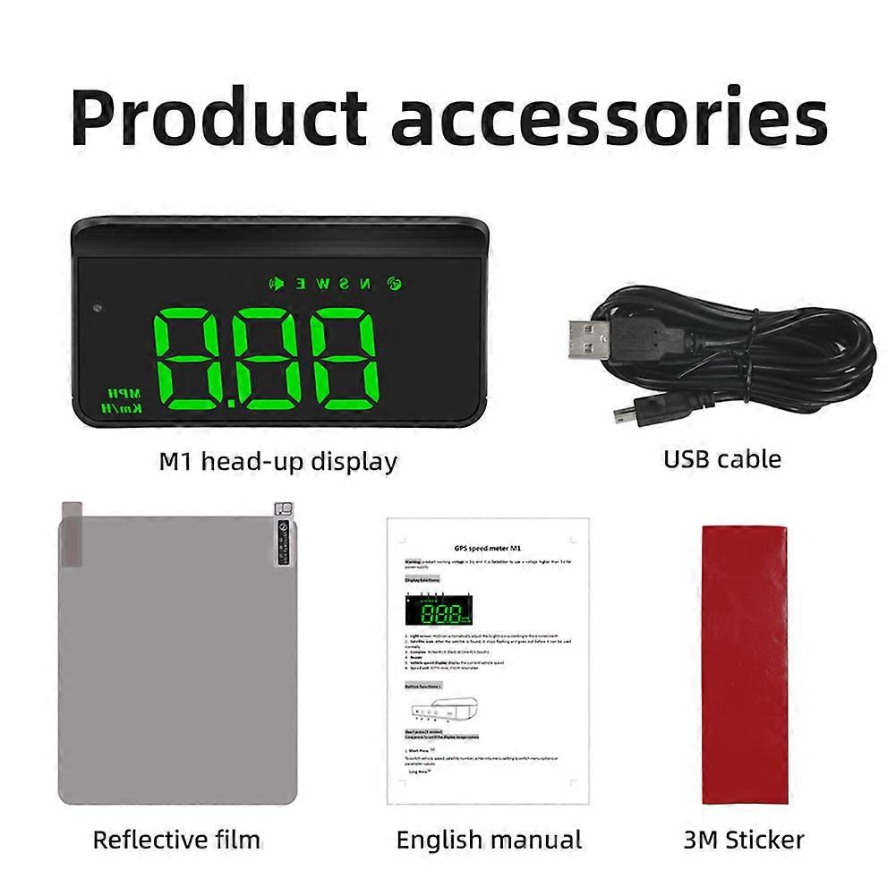 Car HUD OBD2 Head Up Display Speedometer Monitor On Board Auto Electronics HUD Projector Display Digital Speedometer Accessories