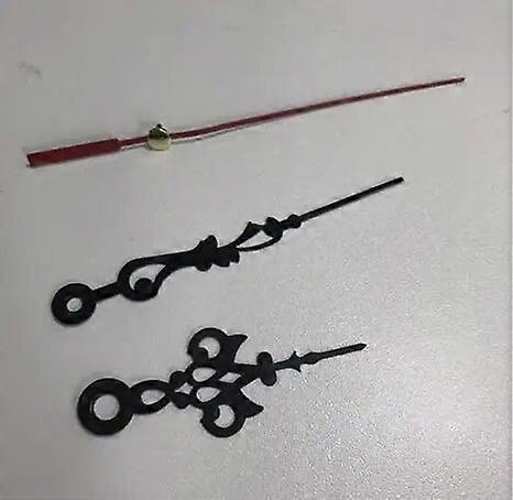 10sets 28mm Silent wall clock movement mechanism with hook gold hands black pointers Replacement Essential Accessories