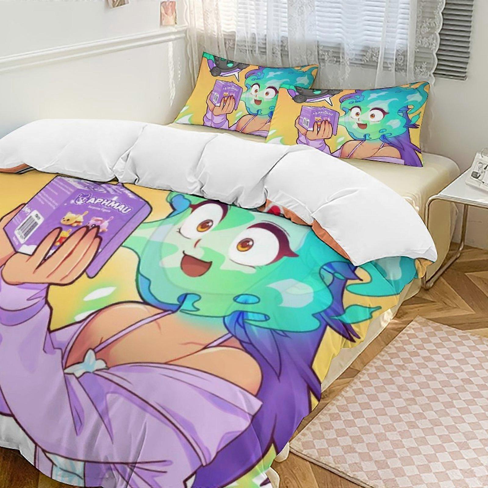 طقم مفروشات XU655 غطاء لحاف من الزغب طقم خفيف الوزن مكون من 3 قطع ، 1 غطاء لحاف من الريش و 2 غطاء وسادة PW655