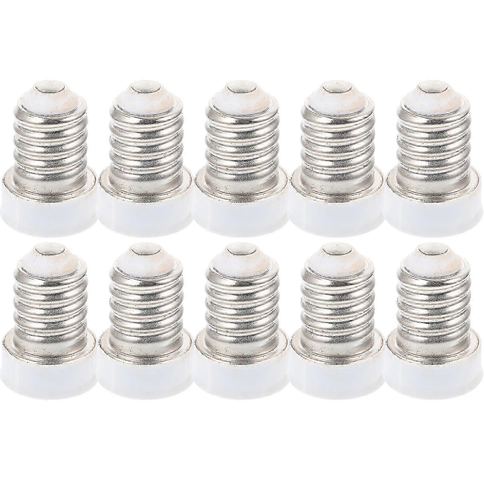 10pcs Bulb Adapter Lamp Holder Adapter E14 To E12 Light Bulb Adapter Supply