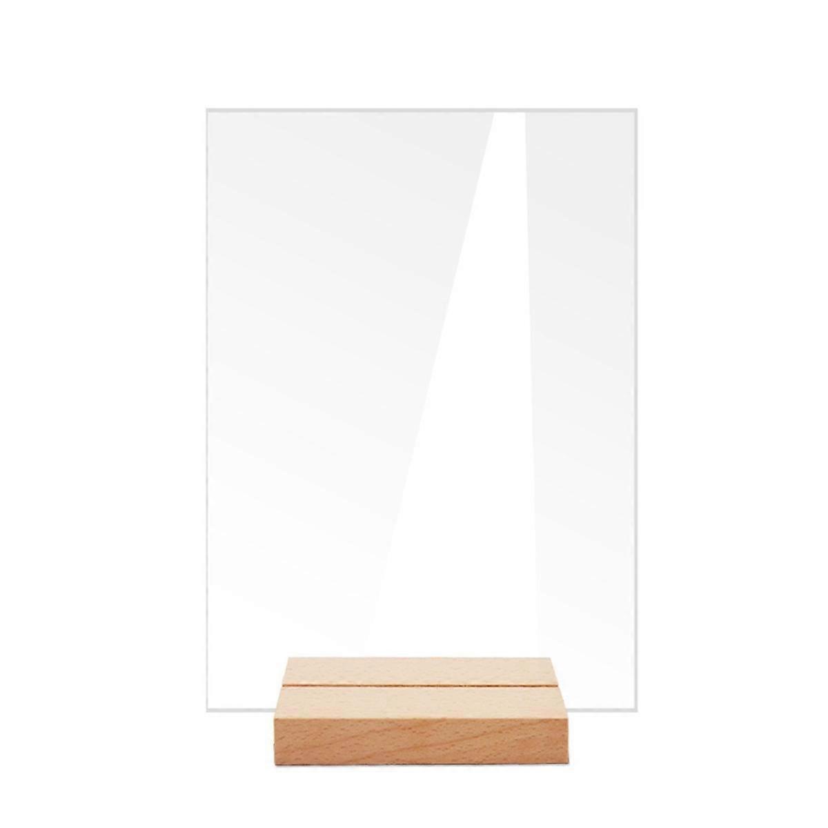 12PCS DIY Blank Acrylique Table Signe Clair Signe Avec Support Transparent Arche Table Numéros Table Carte Décoration De Mariage, D