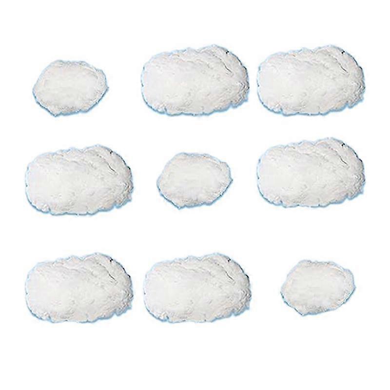 9PCS Clouds Decorations for Ceiling, Cotton Simulation Hanging Cloud Decoration, 3D Artificial Clouds Props