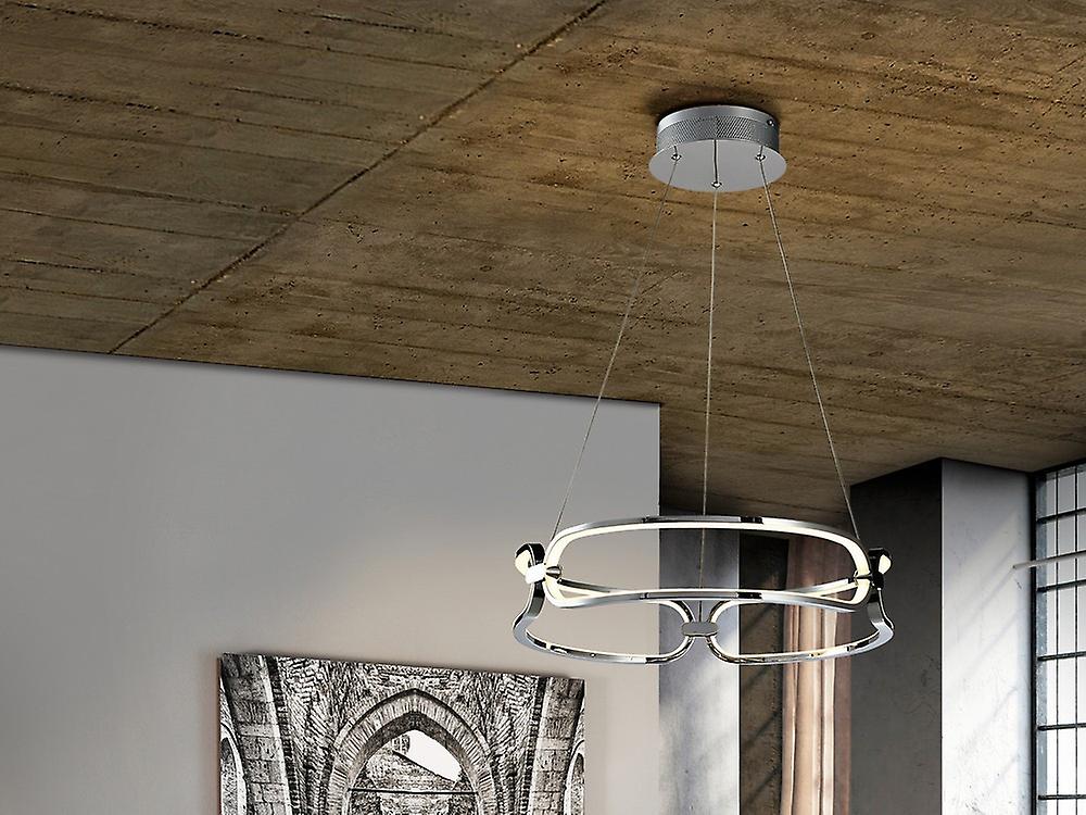 Schuller Colette Small Modern Stylish Dimmable LED Designer Pendant Light Chrome with Remote Control