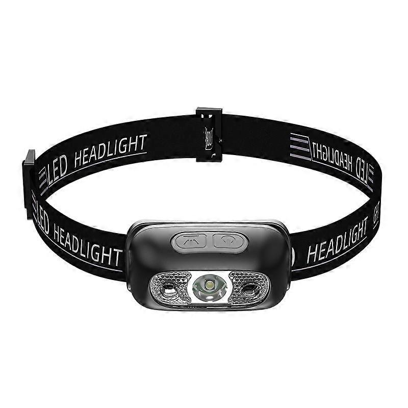 Headlamp, Rechargeable Headlamp Powerful with 5 Light Modes, IPX4 Waterproof, Portable LED Headlamp with Red Light for Fishing/Camping/Cycling/Hiking