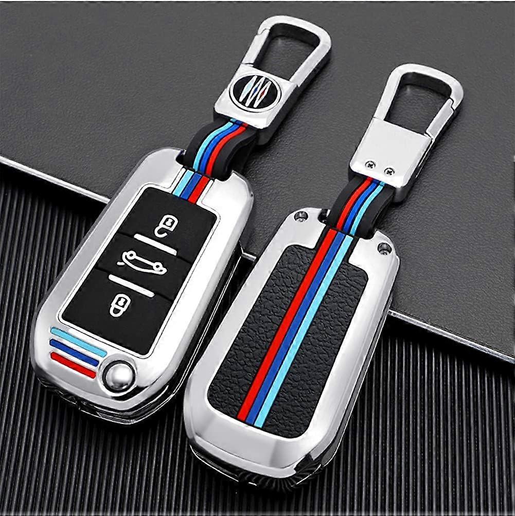 Zinc Alloy Car Key Cover Cases for Peugeot 3008 208 308 508 408 307 4008 for Citroen C4 C4L C3 C6 C3-XR Picasso DS3 DS4 DS5 3 Buttons 360 Water Proof