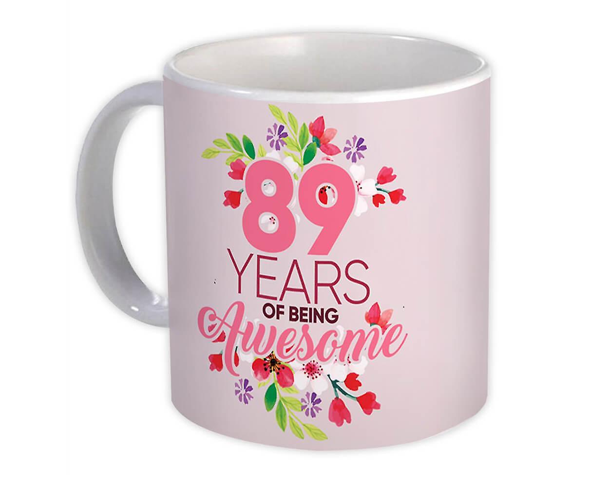 Gift Mug: 89 jaar geweldig 89e