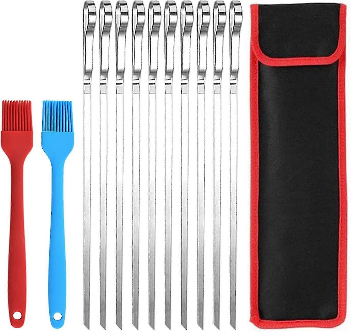 Kabob Skewers 16.9" Stainless Steel Barbecue Skewers,grilling Set