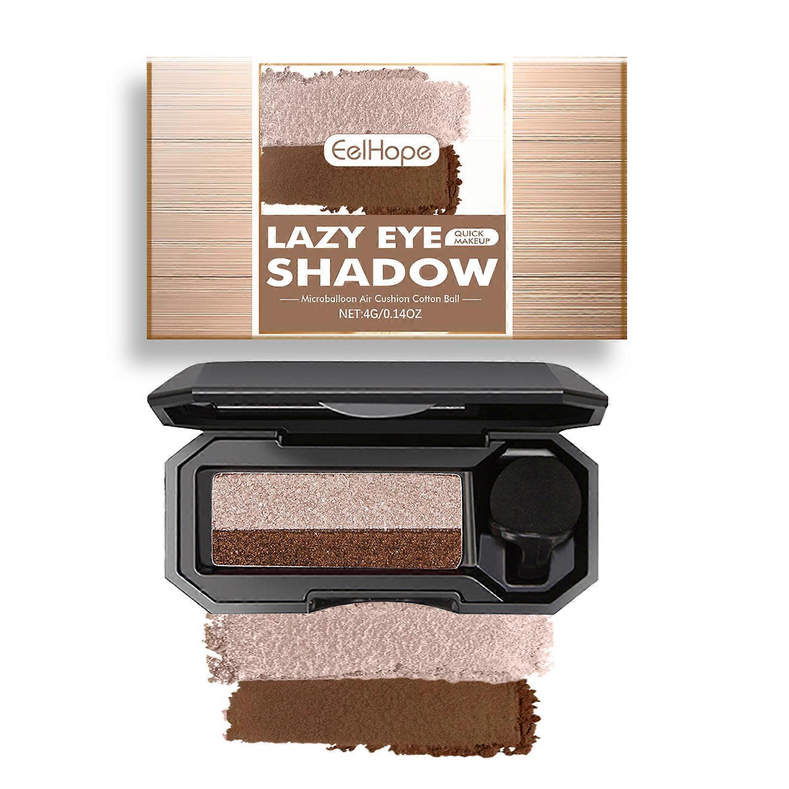 good Versatile Earth Color Perfect Dual Color Eyeshadow,Portable Two Tone Eyeshadow