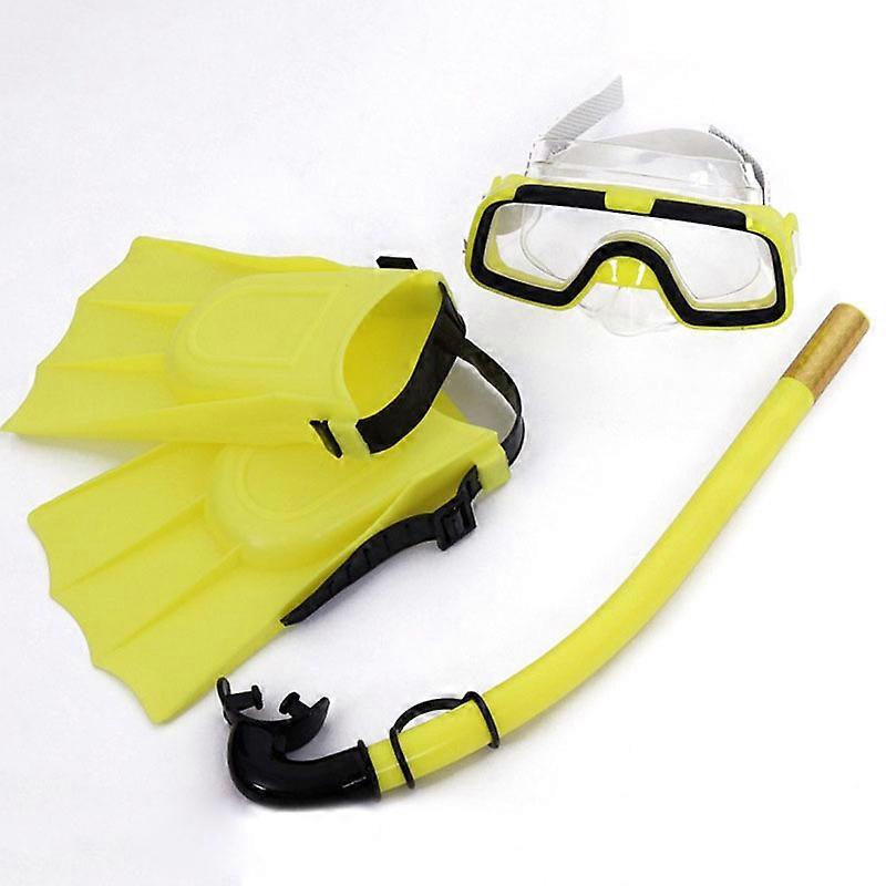 New Children Diving Mask Set Anti-Fog Swimming Goggle Masks Snorkel Fins Kit for Kids Boys Girls