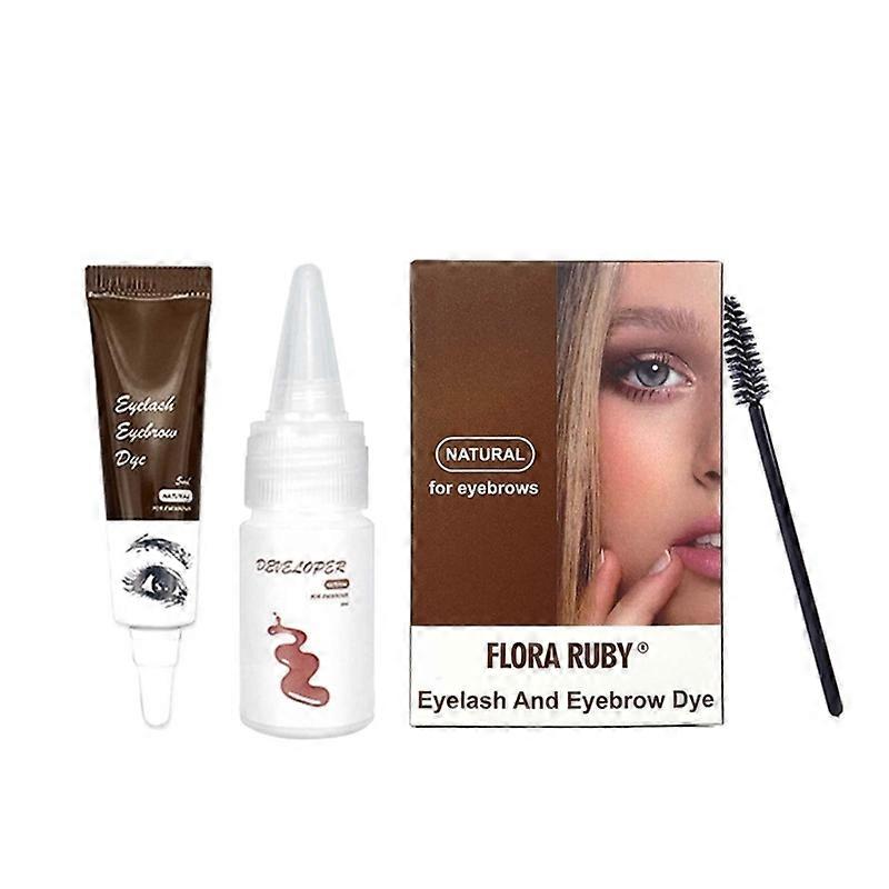 Semi Permanent Eyebrow Color Waterproof Eyelash & Eyebrow Dye Tint Kit for Home