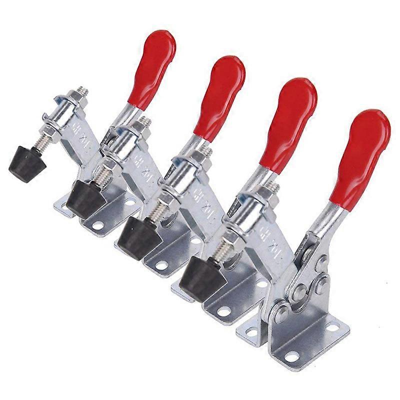 4PCS GH-201B Horizontal Toggle Clip Clamp Quick Release Locking Lever Fastener Hand Woodworking Tool