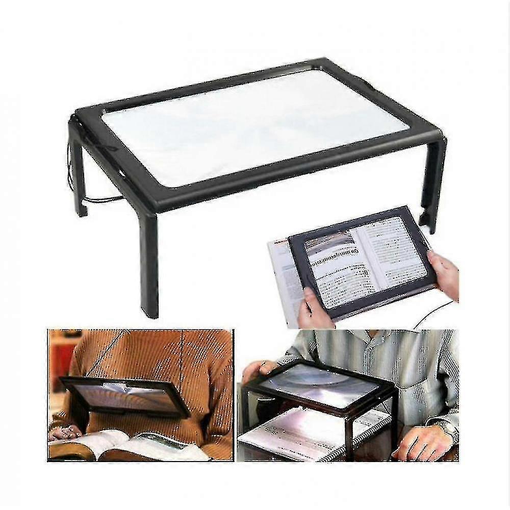 Large Magnifying Glass With Led Light Magnifier Reading Aid Lens