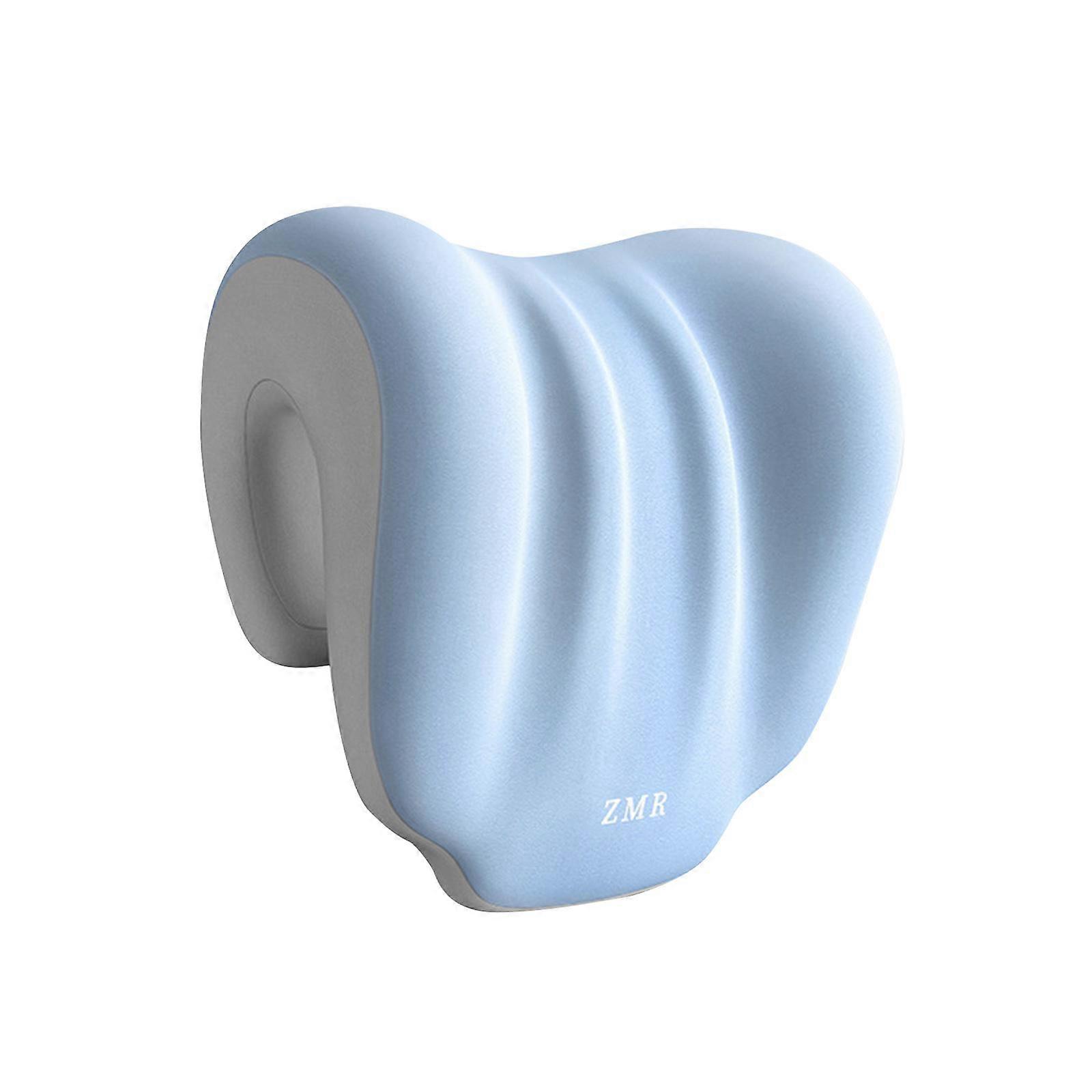 Memory Neck Support Attachment for Office Chair Non Slip Neck Cushion Pillow blue