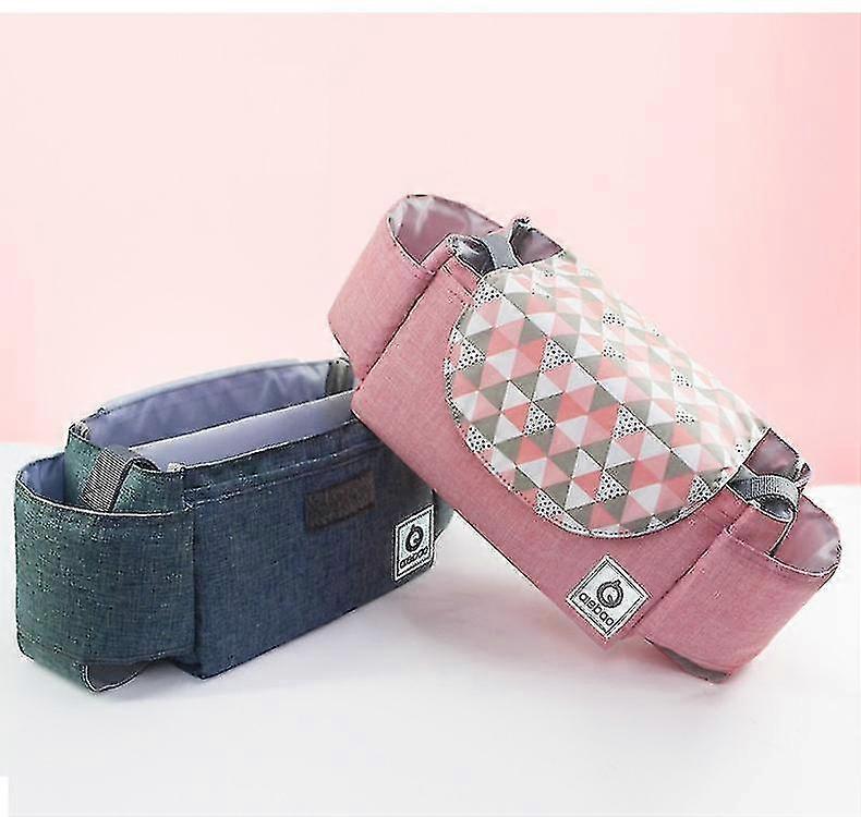 Baby Stroller Organizer,universal Stroller Storage Bag With 2 Cup Holders