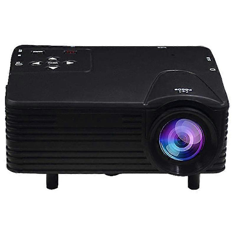 Mini Portable 1080p Projector Home Hd Cinema Projector For Android Console Black Us Plug