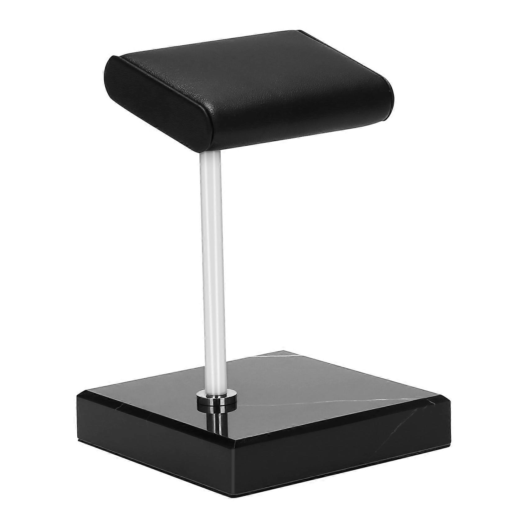 Nero Marmo Base Orologio Stand Argento Colore Metallo Rod Cintura Orologio Display Puntelli Bracciale Stand Jewelr