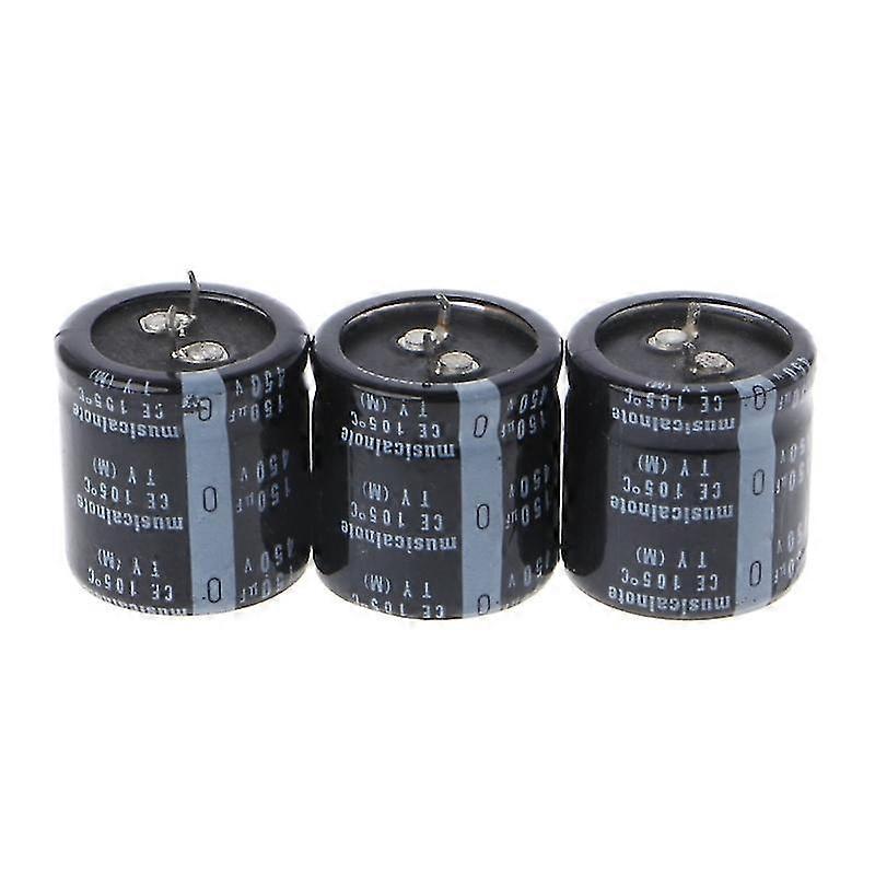 3 قطع 150uf 450v 150mfd 450volt مكثف كهربائي