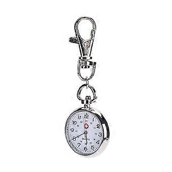 Pop Stainless Steel Quartz Pocket Watch Cute Key Ring Chain New Gift New 1PC